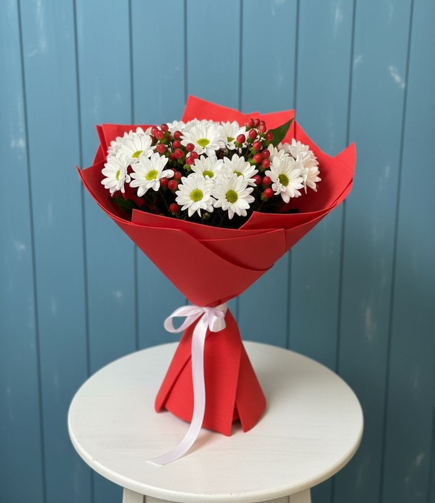 Букет цветов из: Хризантемы в Дровосеки