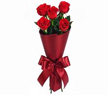 Букет 5 Красных роз Эдлесс Лав в Дровосеки