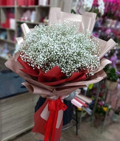 Букет цветов из: Гипсофила в Дровосеки