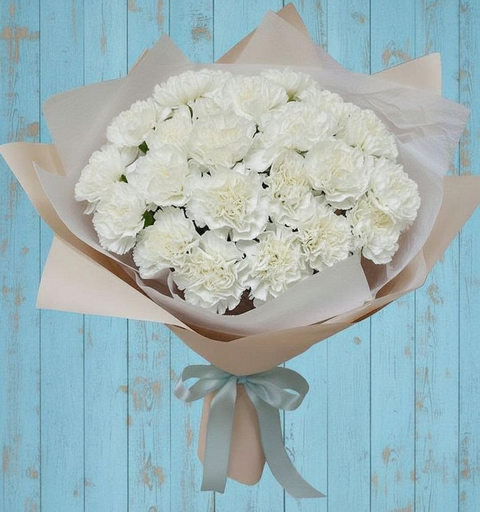 Букет цветов из: Гвоздики в Дровосеки