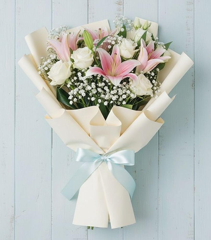 Букет цветов из: Лилии в Дровосеки