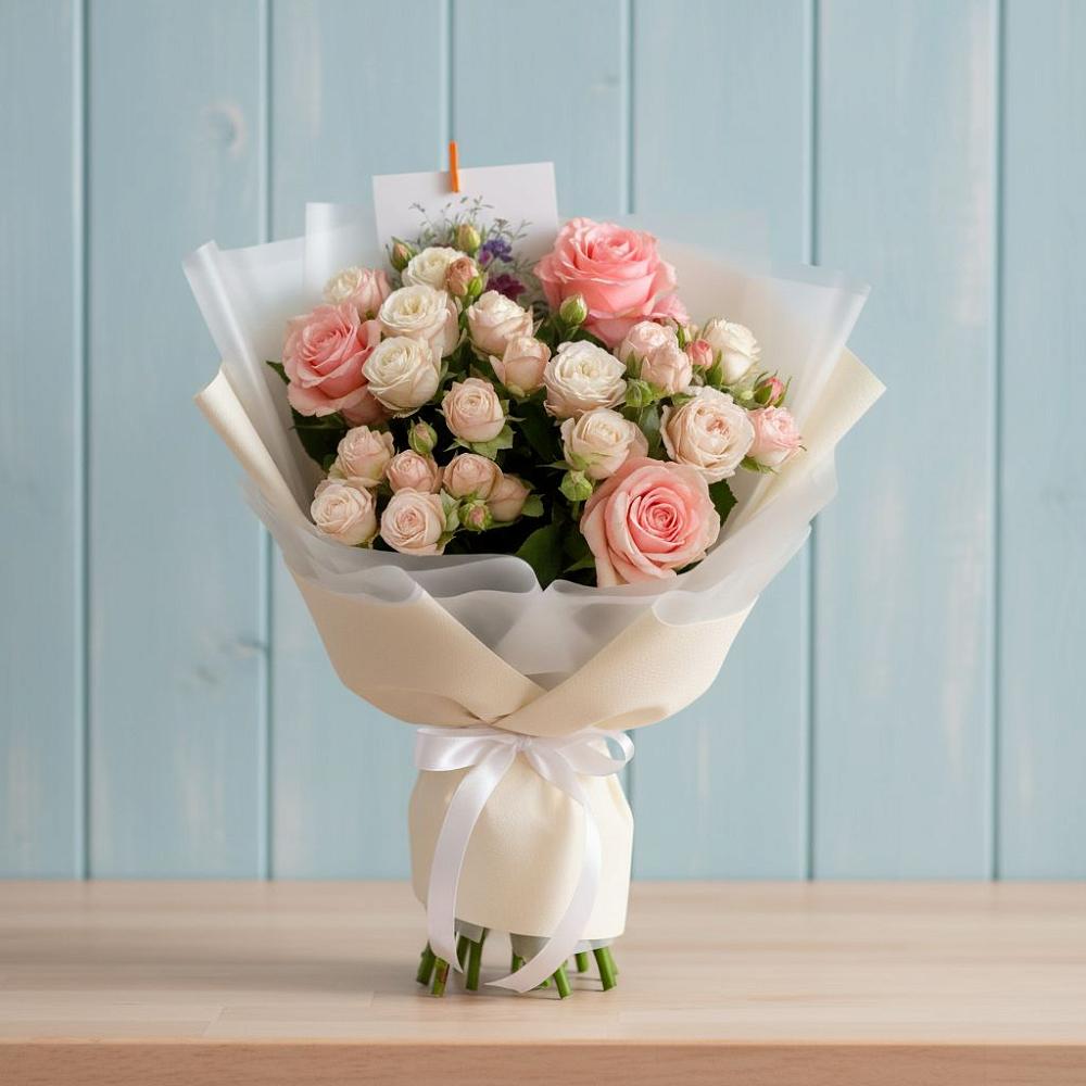 Букет цветов из: Розы в Дровосеки