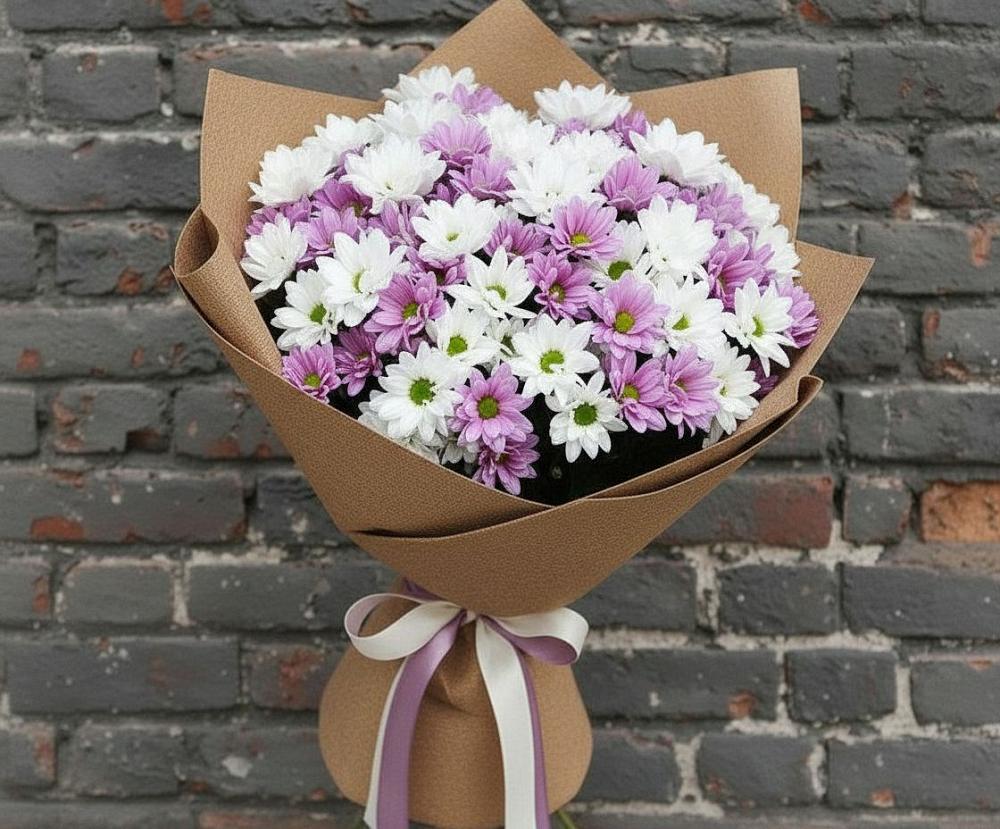 Букет цветов из: Хризантемы в Дровосеки