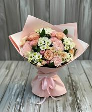 Букет цветов из:  Гвоздики, Розы и Хризантемы в Дровосеки