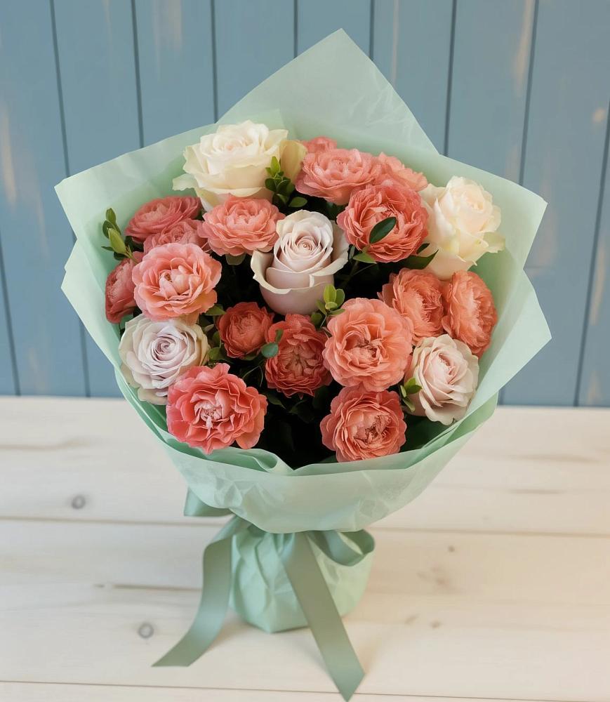 Букет цветов из: Розы в Дровосеки