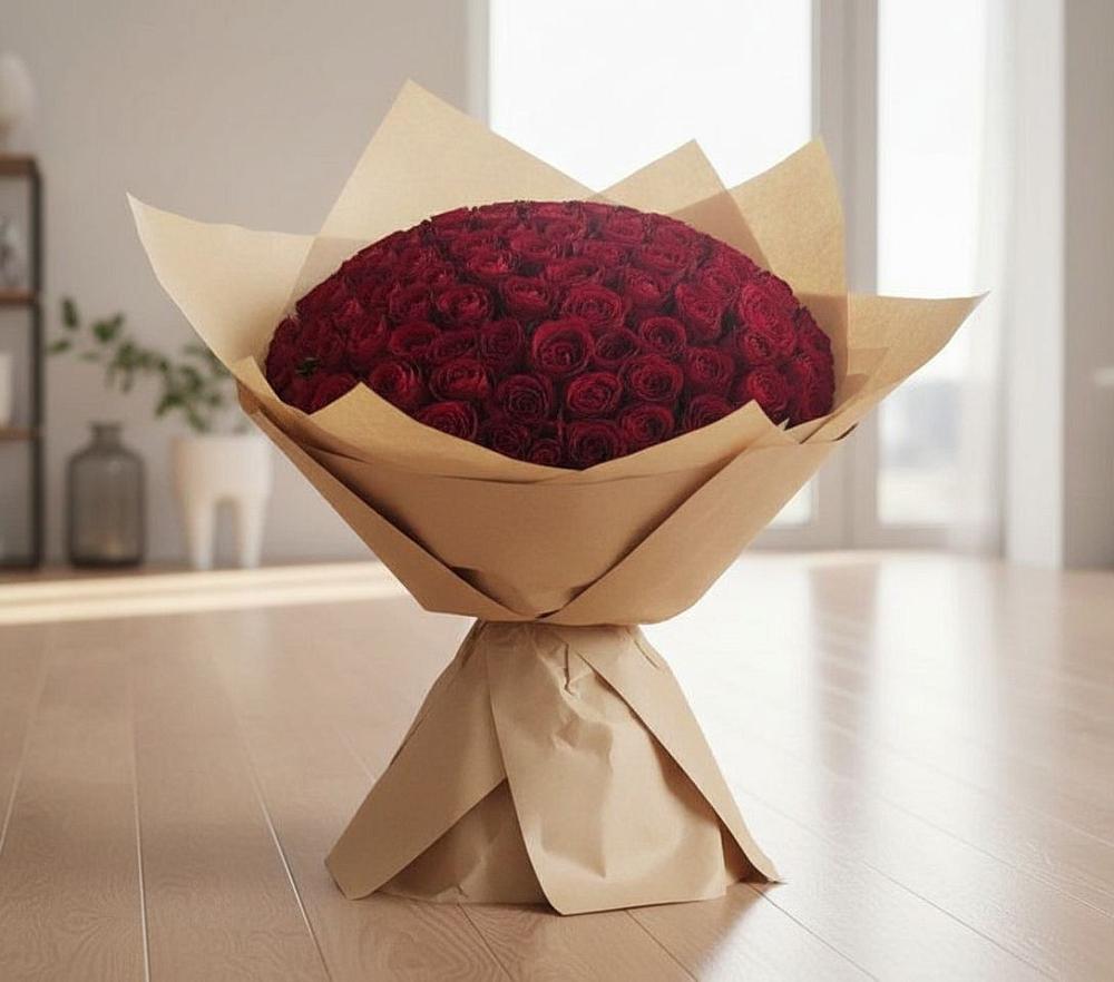 Букет 101 Красная роза в Дровосеки