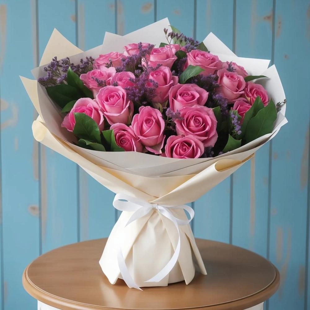 Букет цветов из: Розы в Дровосеки