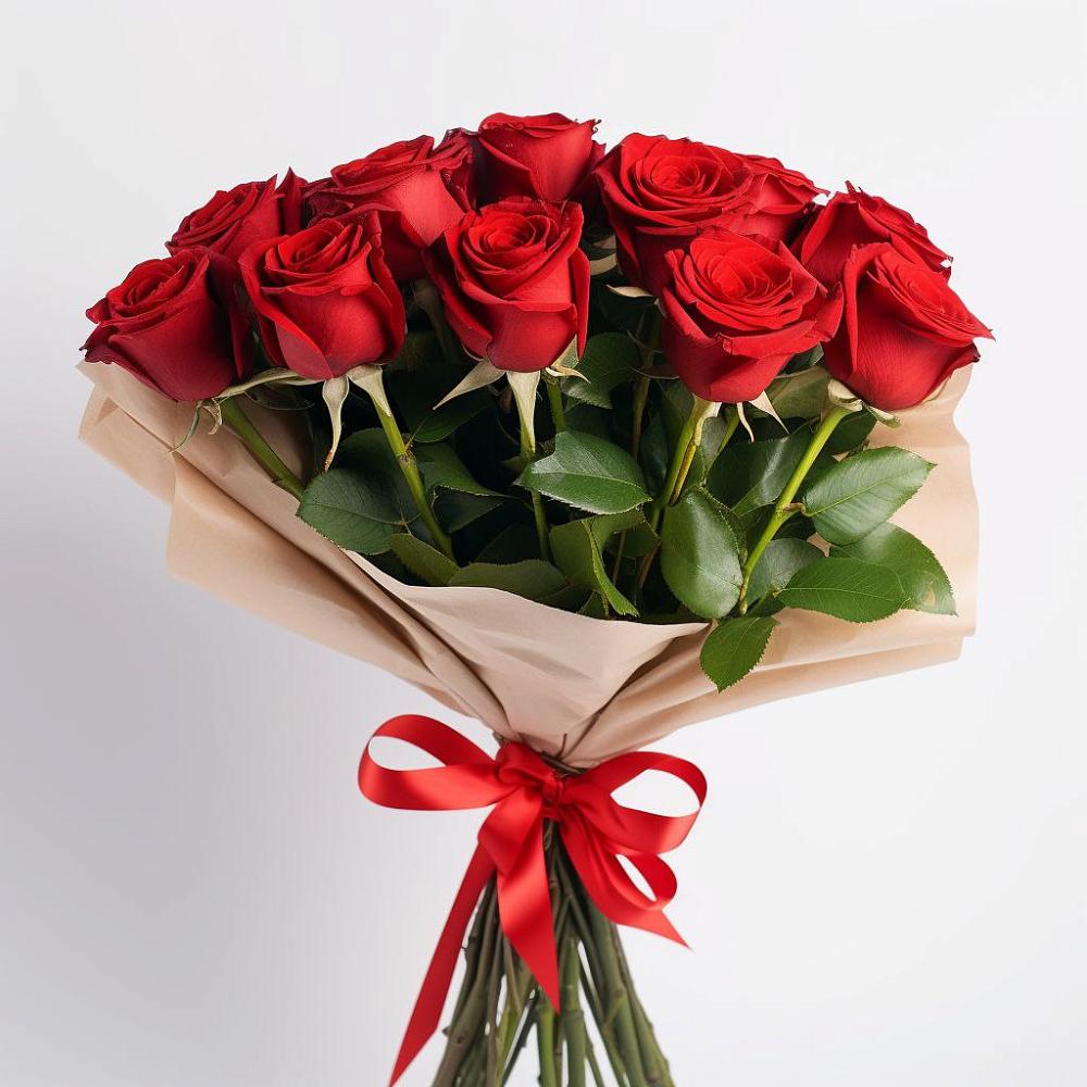 Букет 11 Красных роз Эдлесс Лав в Дровосеки